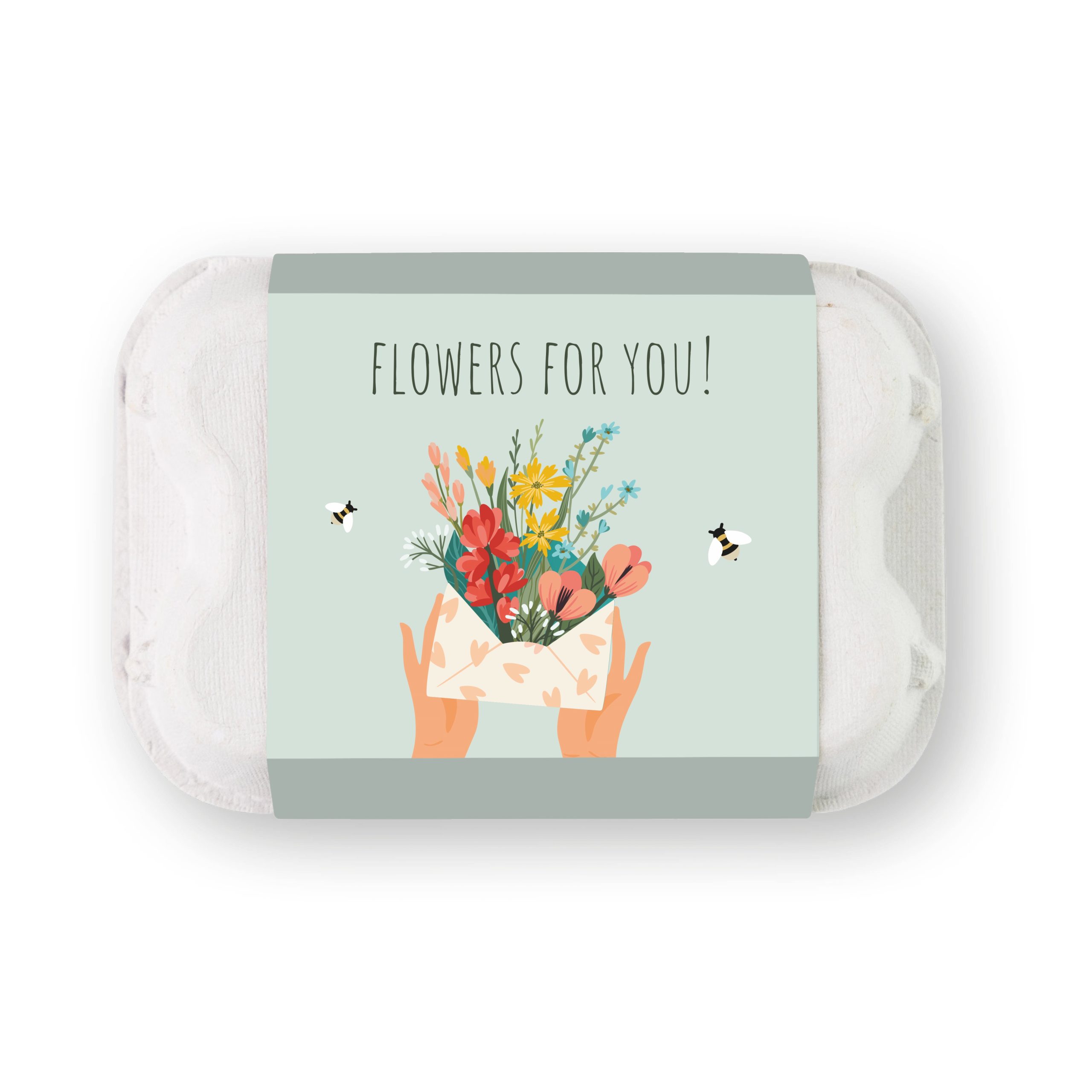 Blossombs Semínkové bomby - Dárkový box na vajíčka - Kytice (6 ks) Blossombs