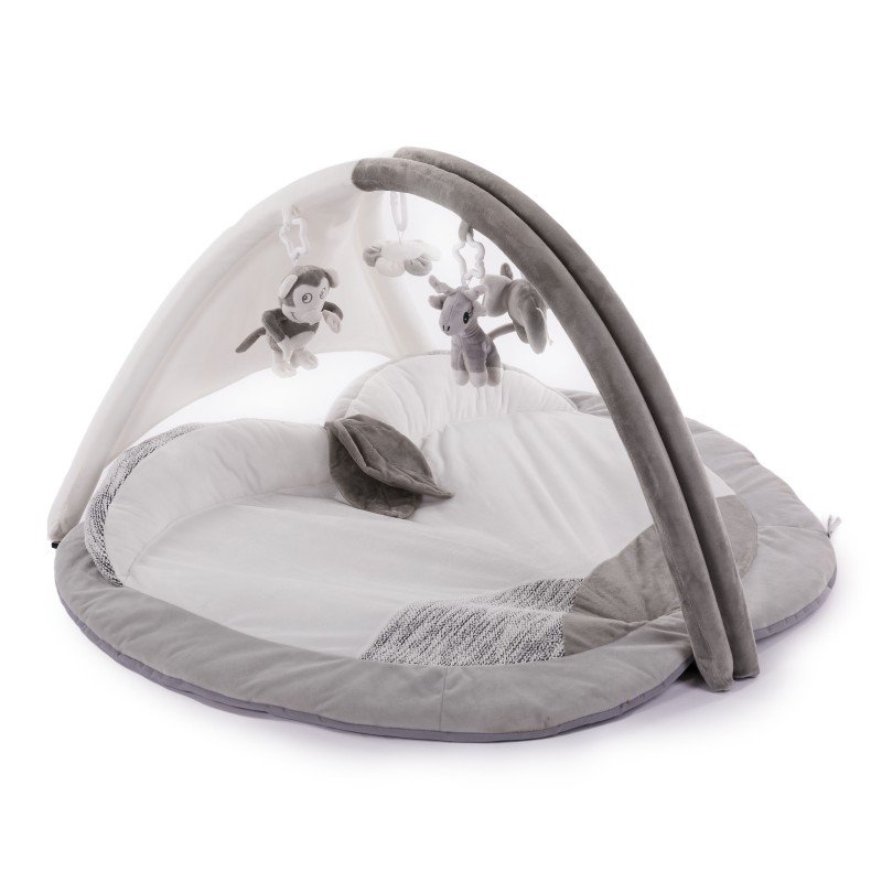 Bo Jungle hrací deka s hrazdičkou B-Play Gym Apple Grey Bo Jungle