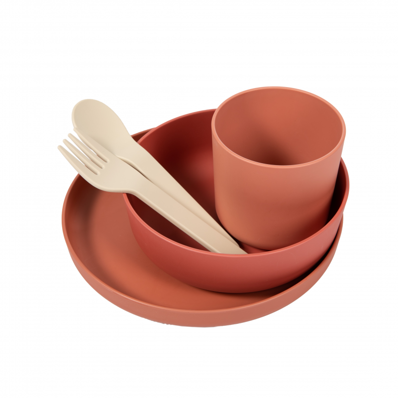 Bo Jungle jídelní sada CPLA 5ks Terracotta Bo Jungle