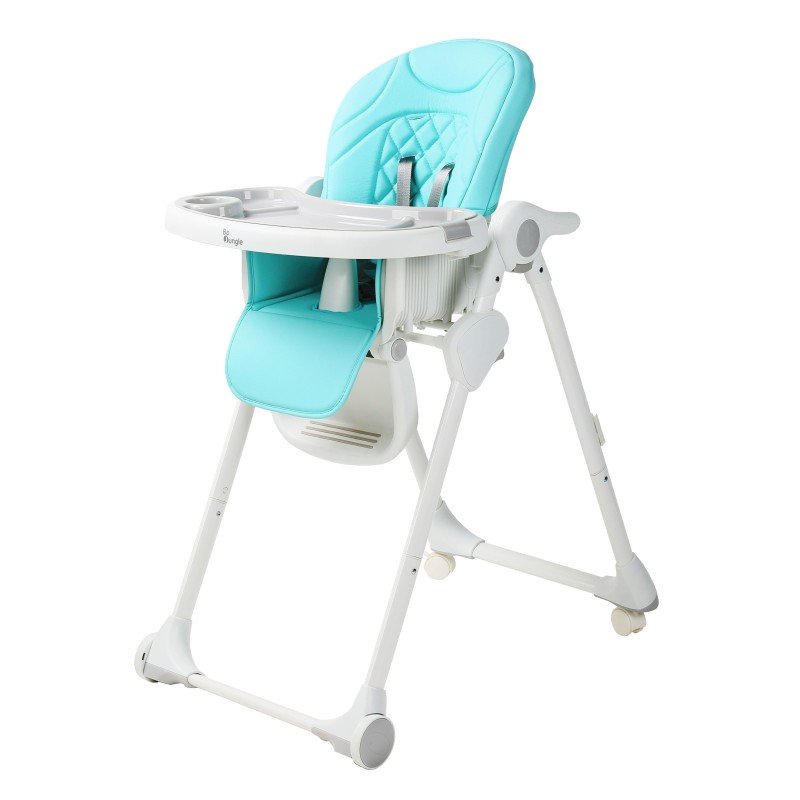 Bo Jungle jídelní židlička B-DINNER CHAIR WHEELY Blue Bo Jungle
