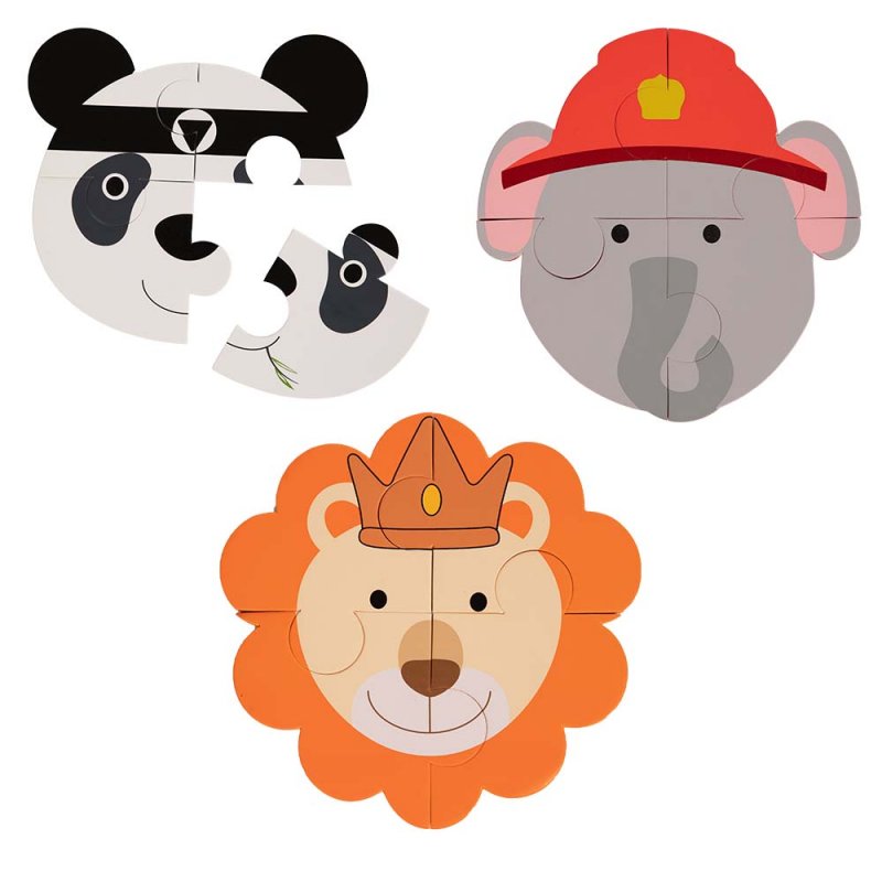 Bo Jungle pěnové puzzle B-Animal Panda/Elephant/Lion Bo Jungle