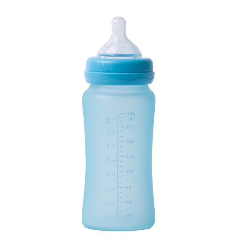 Bo Jungle skleněná láhev s úchyty B-Thermo 240ml Turquoise Bo Jungle