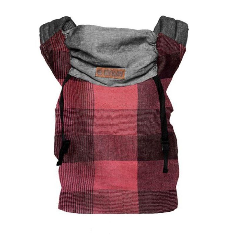 ByKay klokanka CLICK CARRIER REVERSIBLE Red Plaid (vel. baby) ByKay