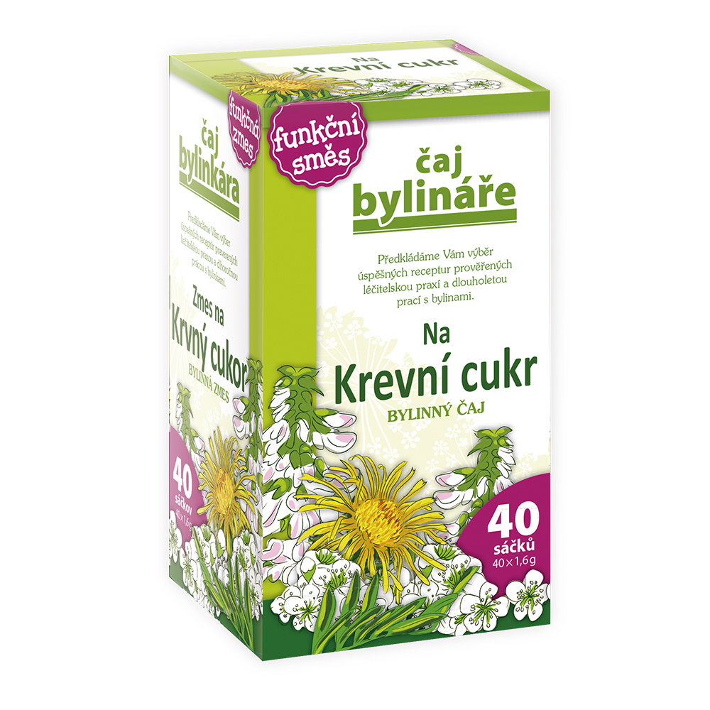 Čaj bylináře Na krevní cukr nálevové sáčky 40x1
