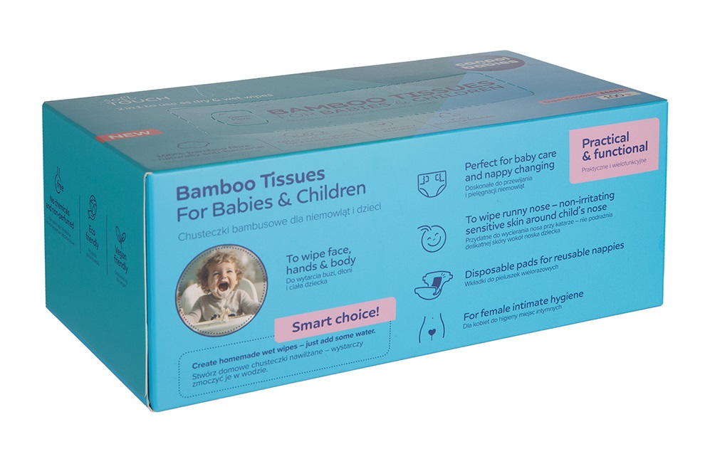 Canpol babies Bambusové ubrousky 2v1 100 ks Canpol babies