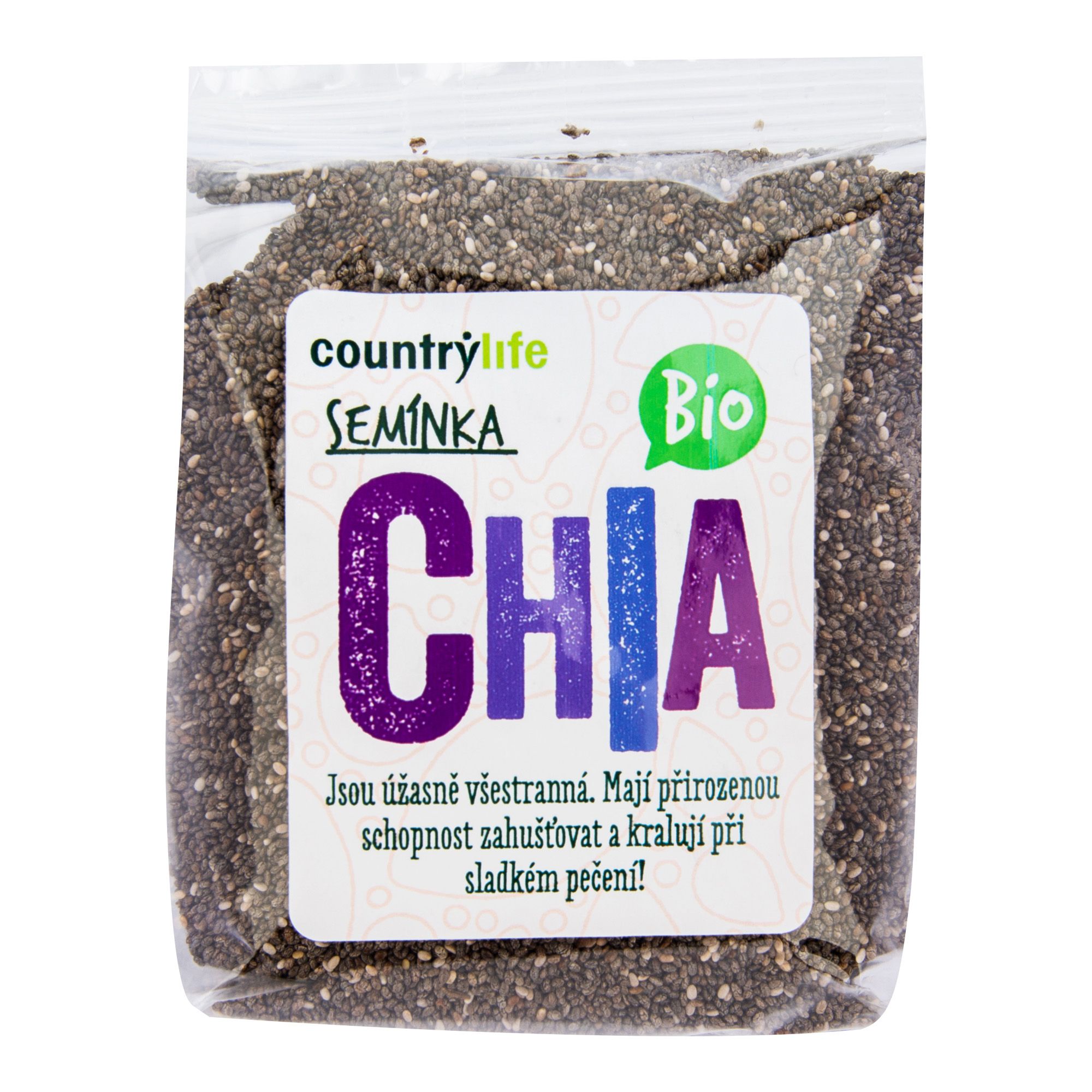 Country Life Chia semínka BIO 300 g Country Life