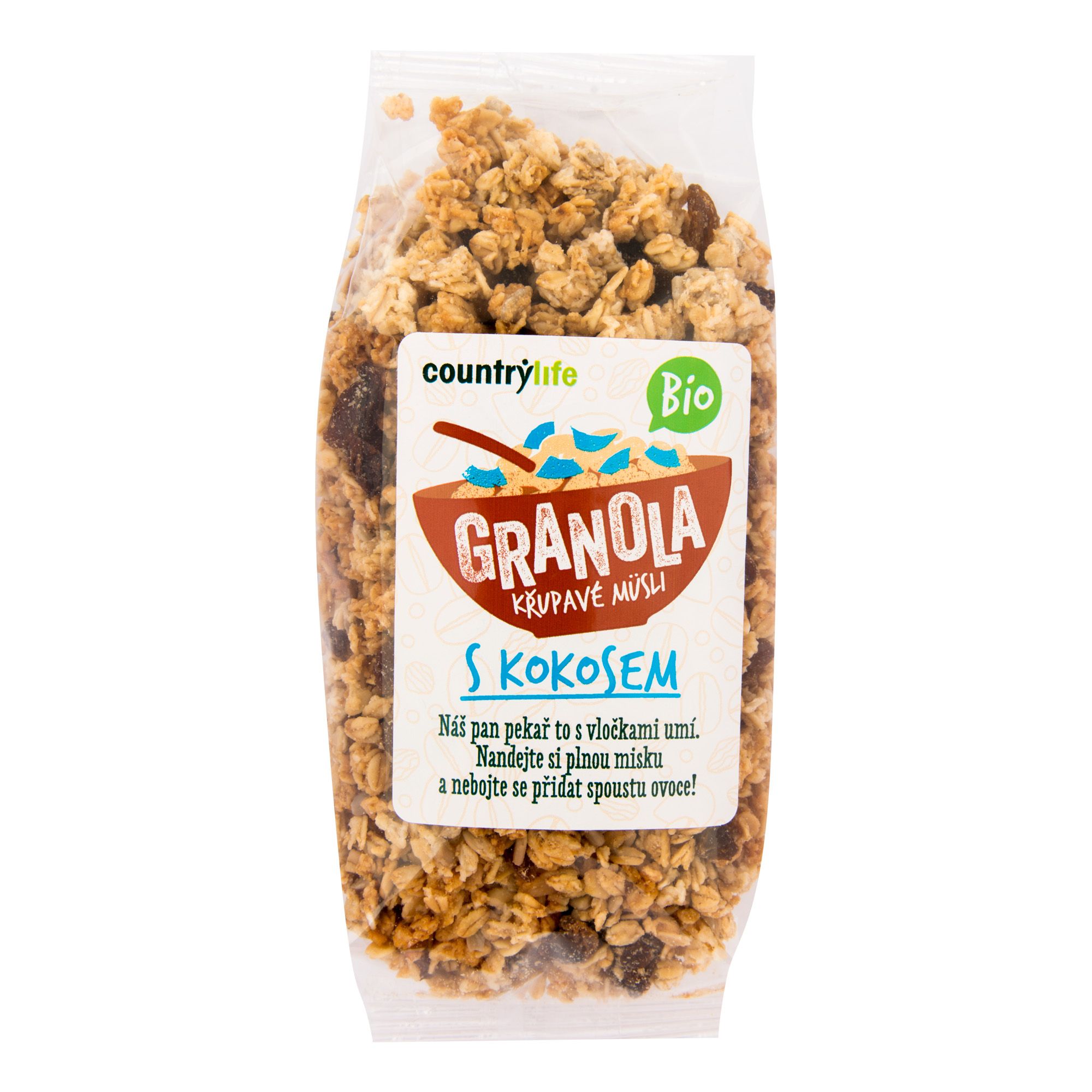 Country Life Granola Křupavé müsli s kokosem BIO 350 g Country Life