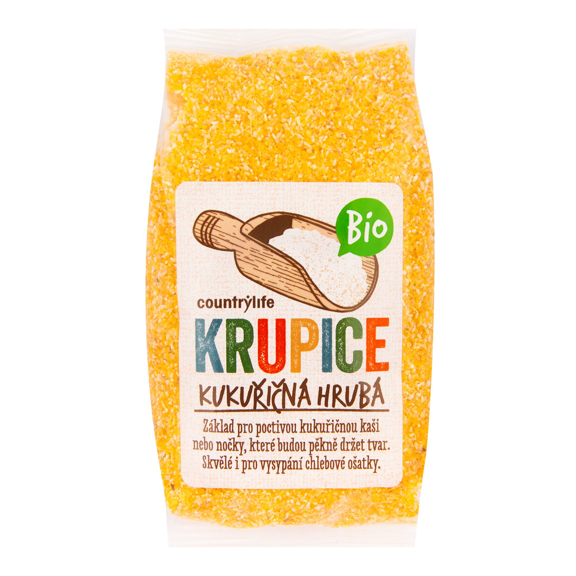 Country Life Krupice kukuřičná hrubá BIO 400 g Country Life