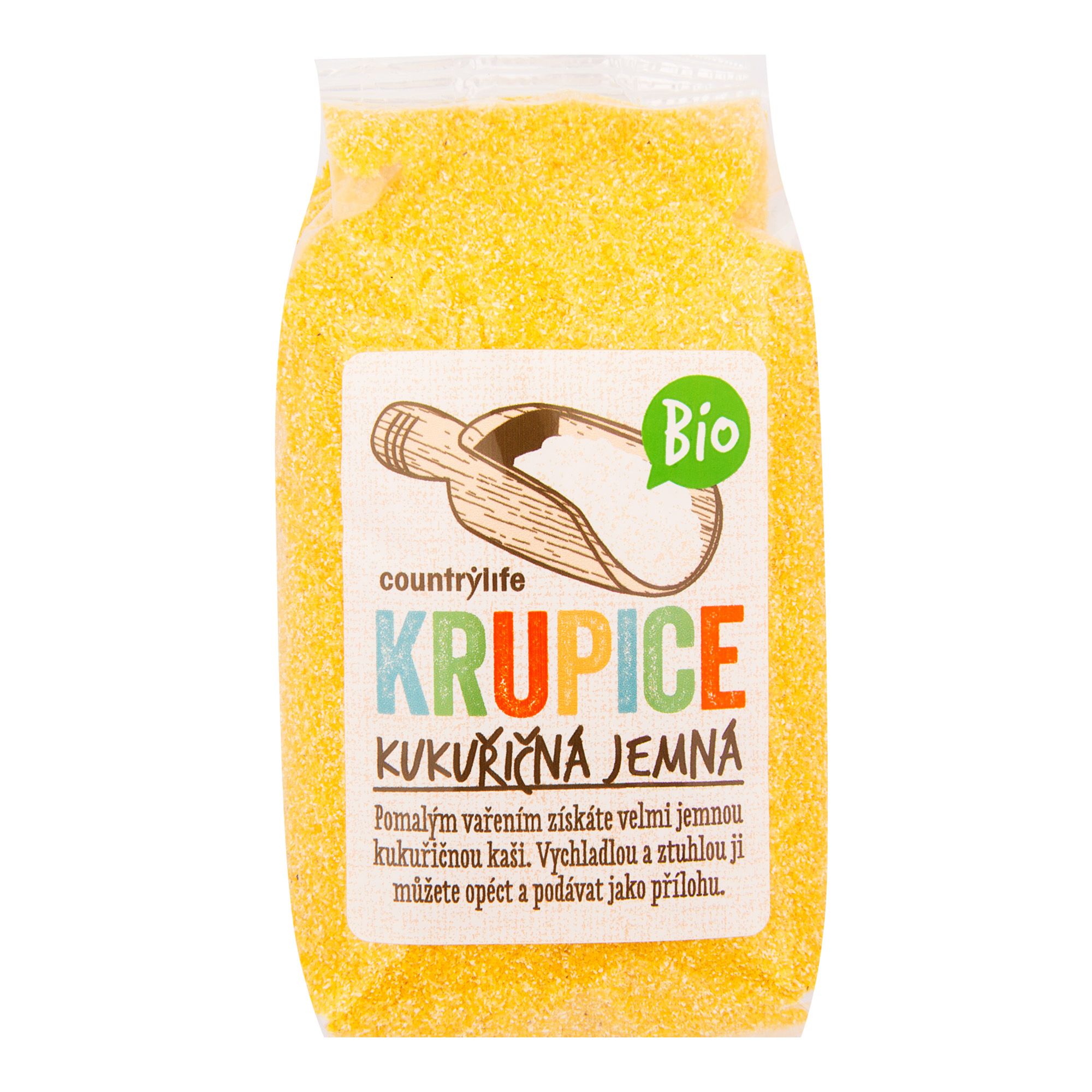 Country Life Krupice kukuřičná jemná BIO 400 g Country Life