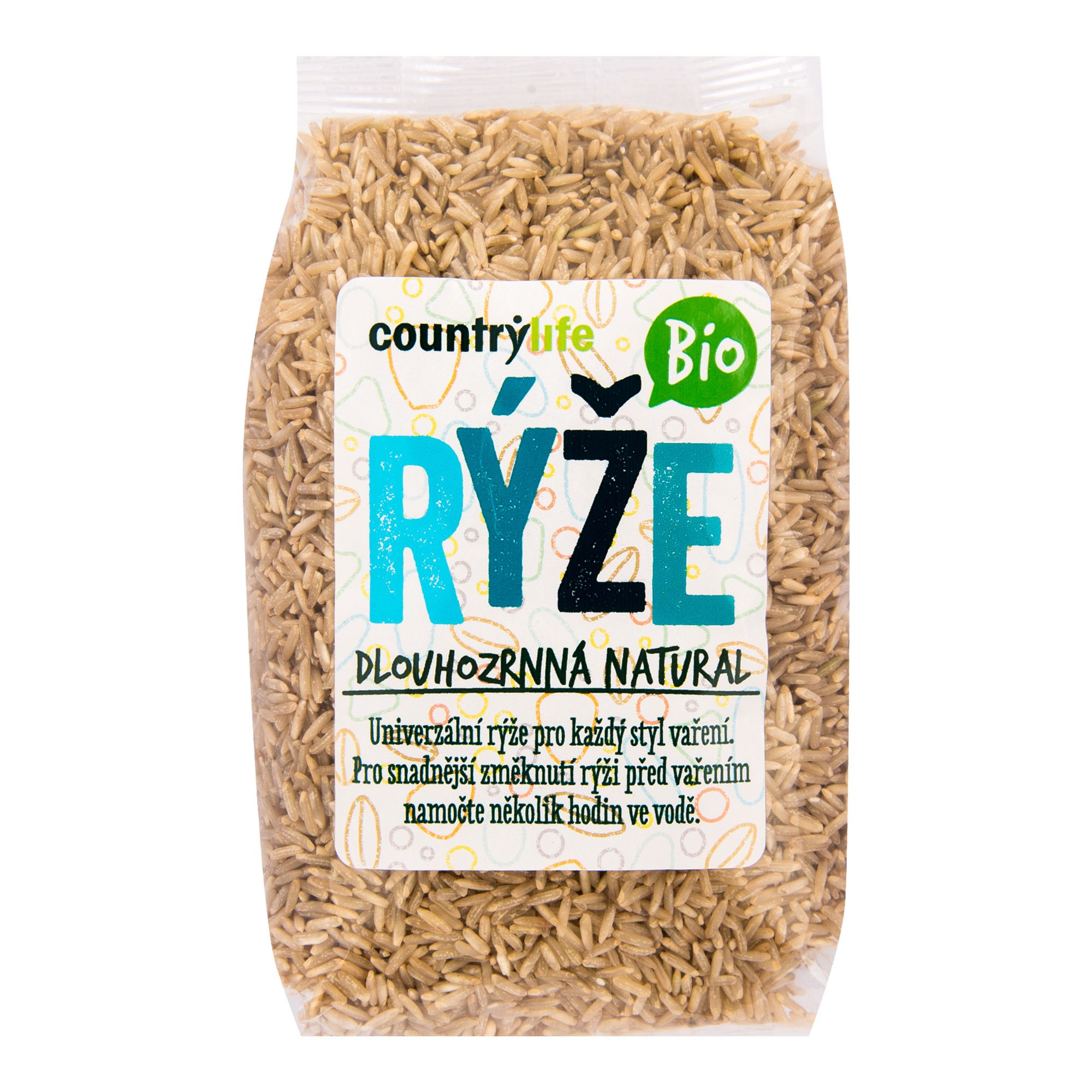 Country Life Rýže dlouhozrnná natural BIO 500 g Country Life