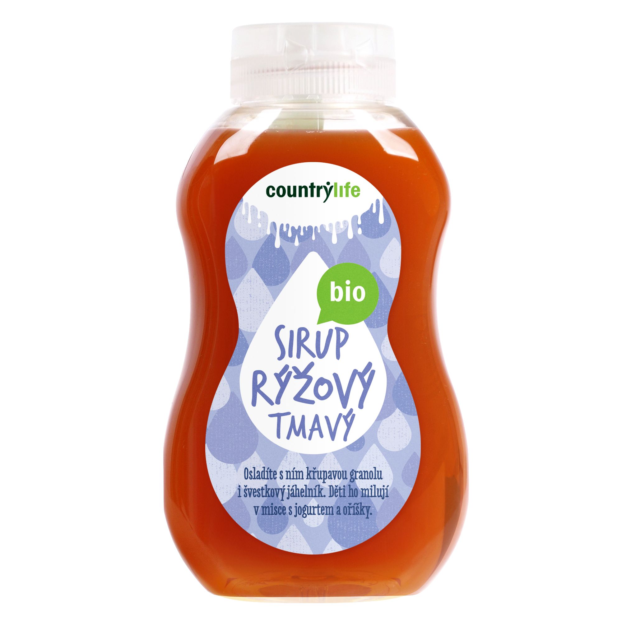 Country Life Sirup rýžový tmavý BIO 250 ml Country Life
