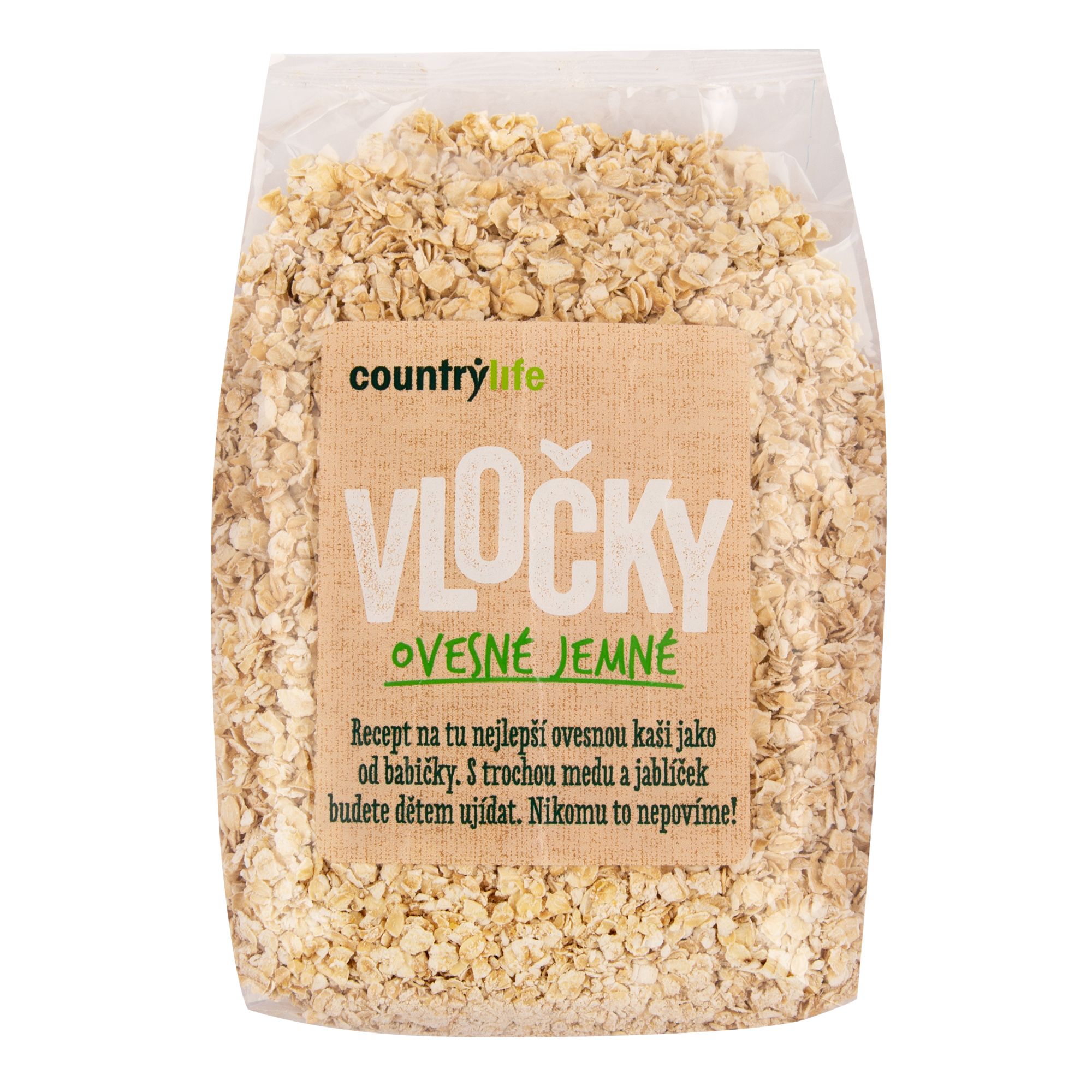 Country Life Vločky ovesné jemné 500 g Country Life