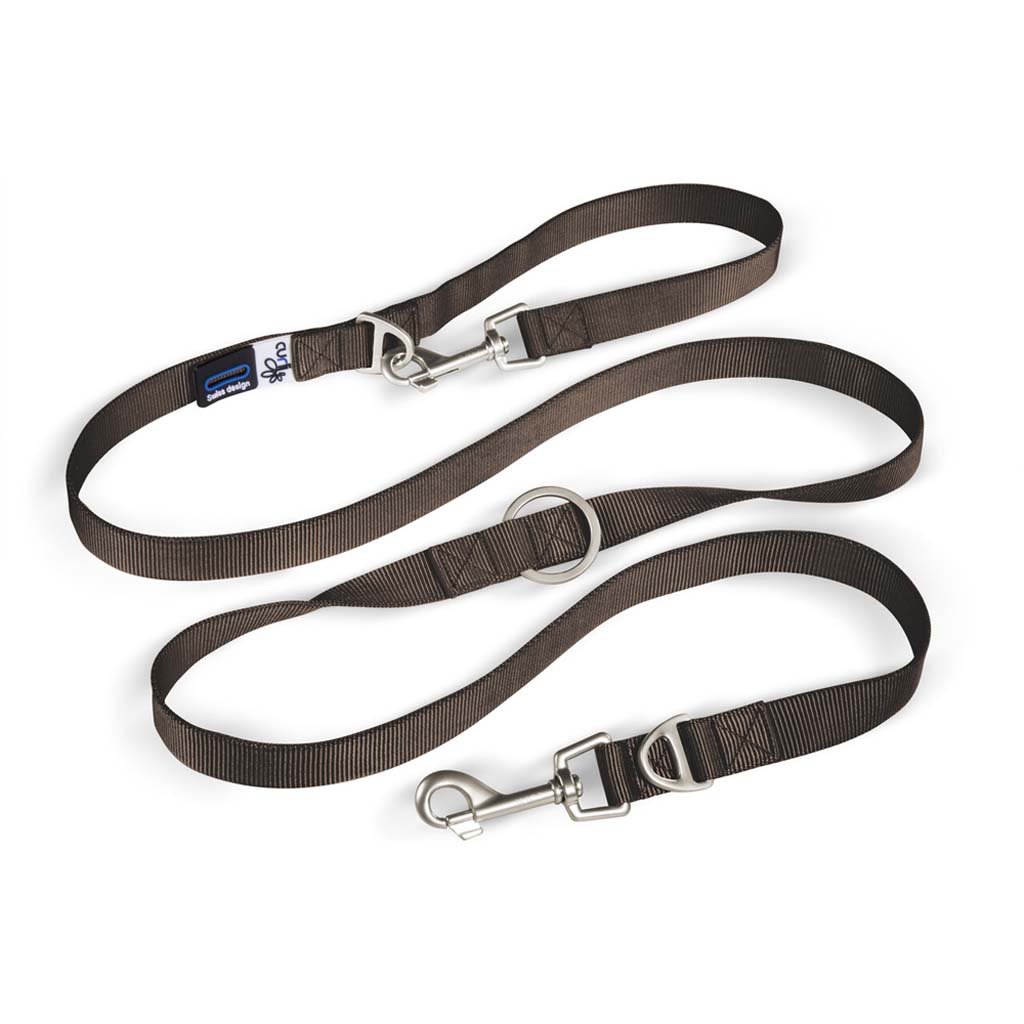 Curli Nastavitelné vodítko pro psy Nylon Brown M 200x1