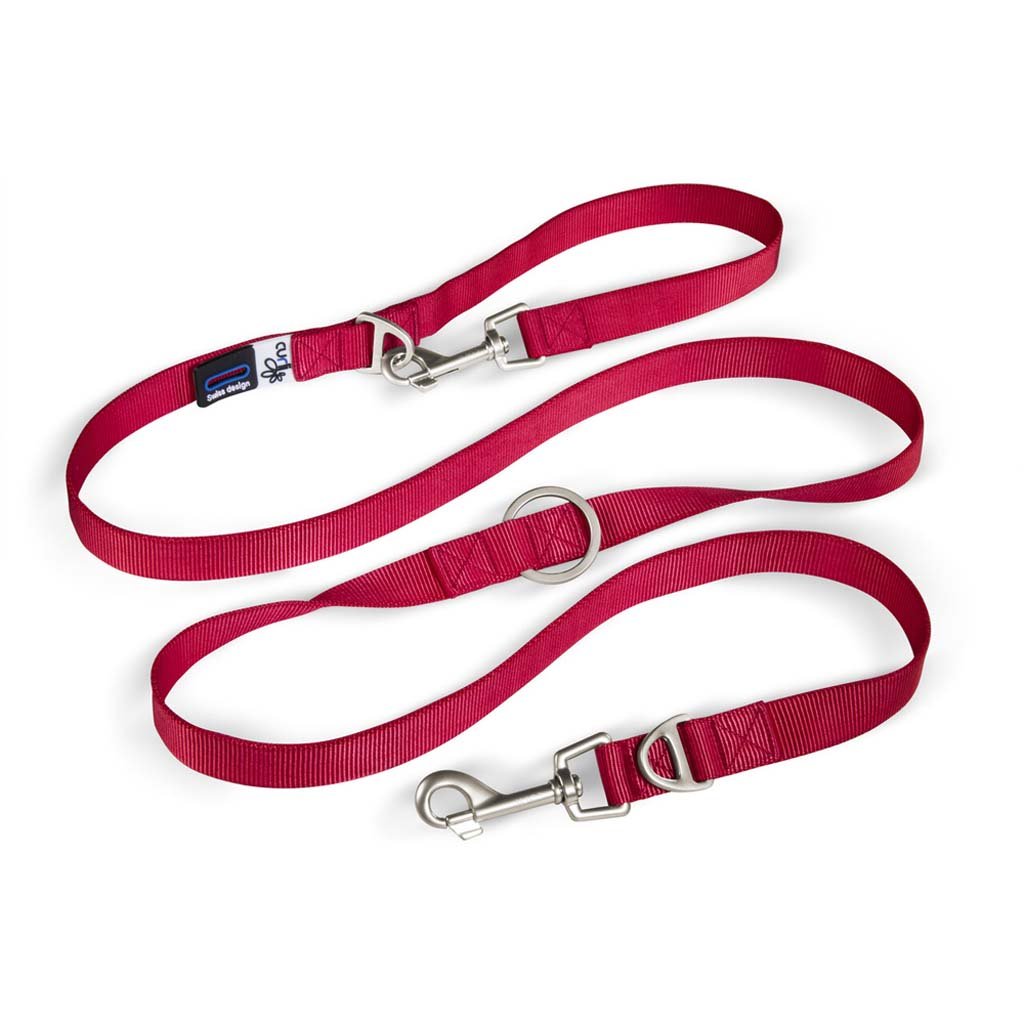 Curli Nastavitelné vodítko pro psy Nylon Red L 200x2 cm Curli