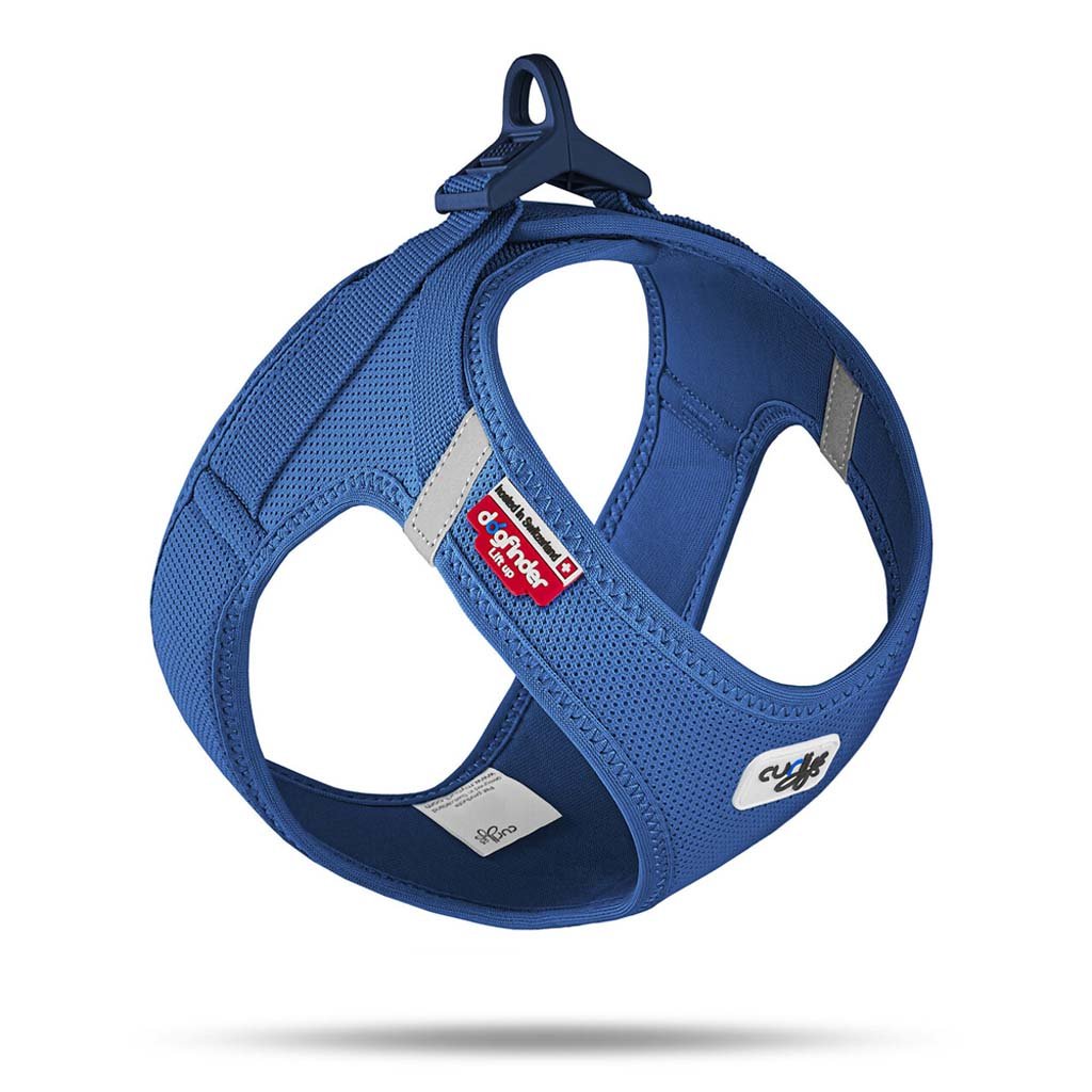 Curli Postroj pro psy se sponou Air-Mesh Blue L