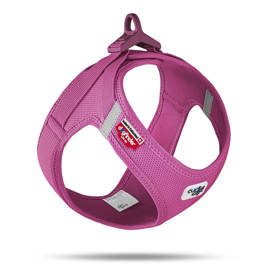 Curli Postroj pro psy se sponou Air-Mesh Fuchsia