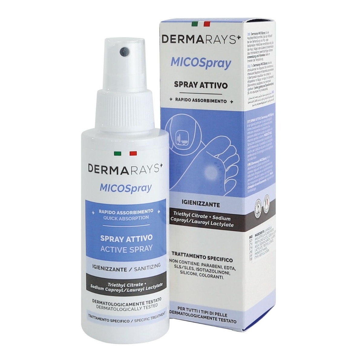 DERMARAYS MICOSpray dezinfekční a dermoprotektivní sprej 100 ml DERMARAYS