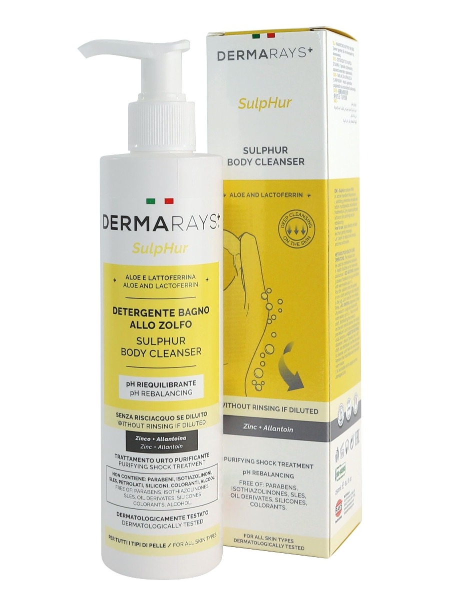 DERMARAYS SulpHur čistič na obličej a tělo 250 ml DERMARAYS