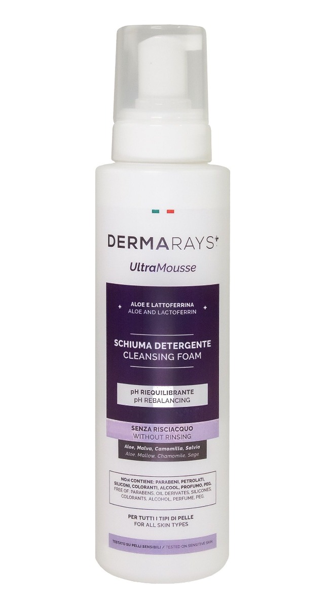 DERMARAYS UltraMousse bezoplachová čisticí pěna 500 ml DERMARAYS