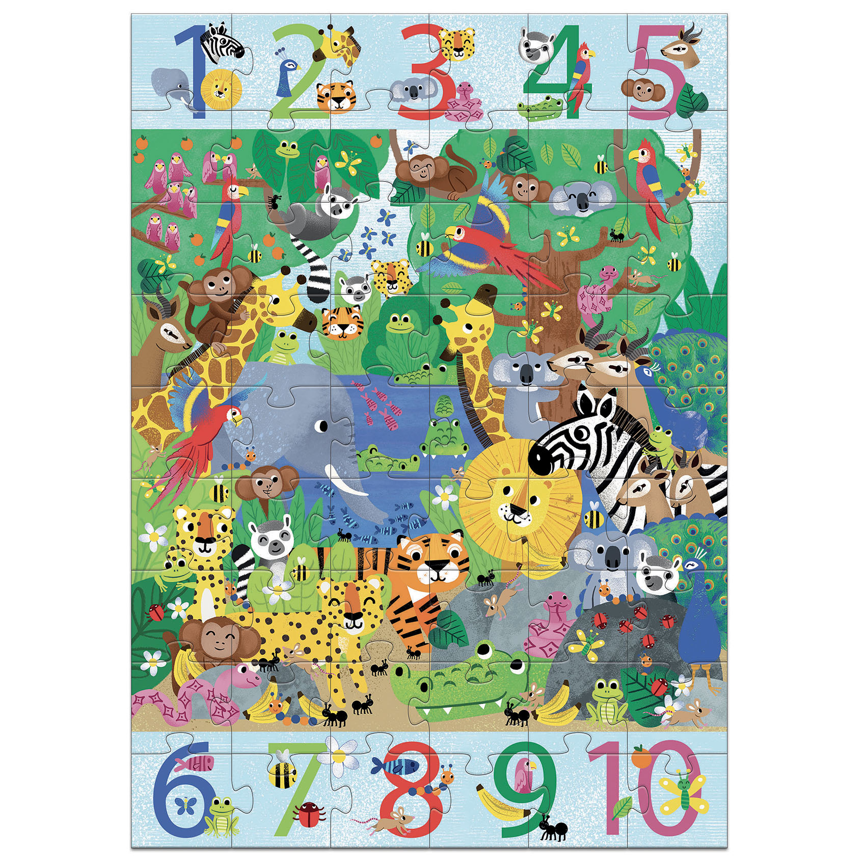 Djeco vyhledávací puzzle Džungle - 54 pcs Djeco