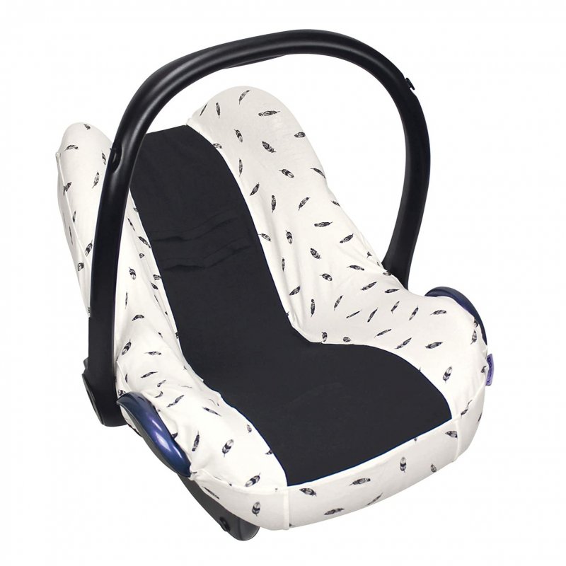 Dooky potah na autosedačku Seat Cover 0+ Black Feathers Dooky