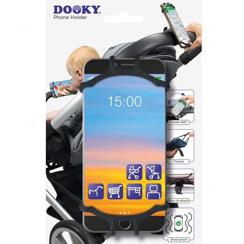 Dooky univerzální držák na mobilní telefon Black Dooky