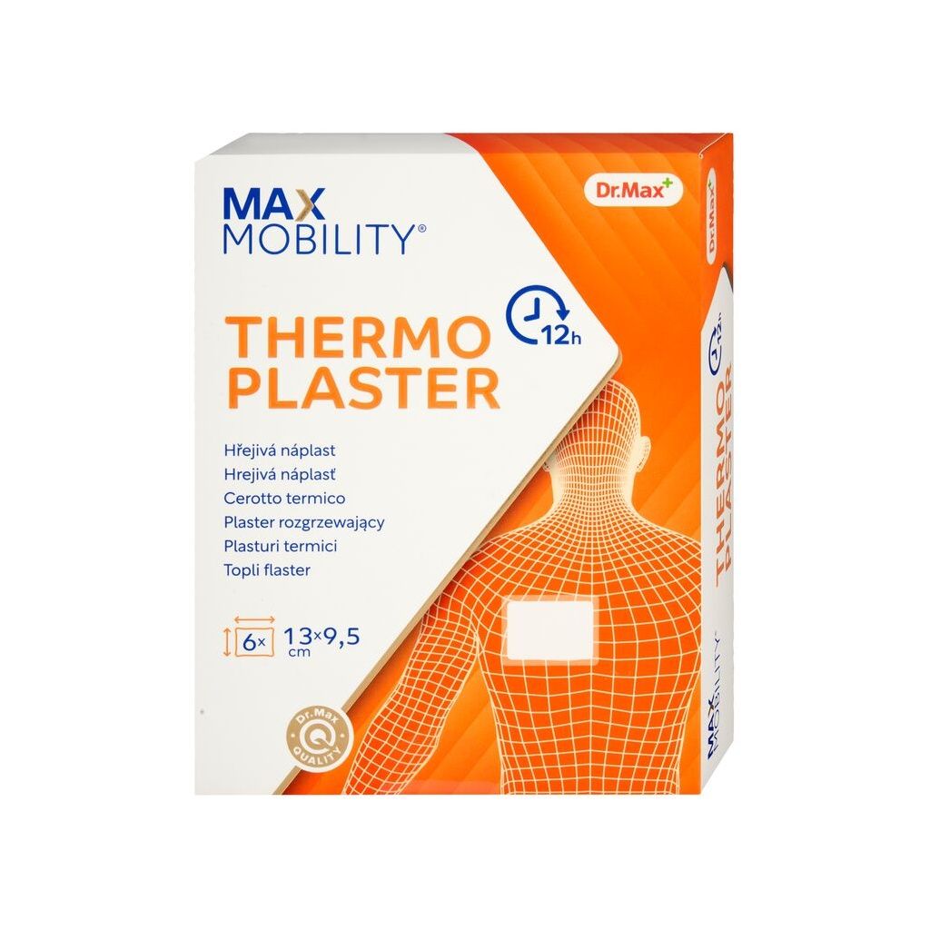 Dr. Max Thermoplaster Náplast s hřejivým účinkem 6 náplastí Dr. Max