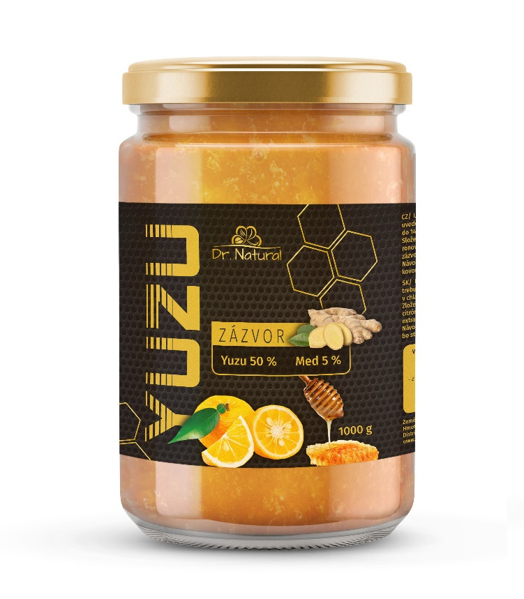 Dr. Natural Yuzu + Med + Zázvor 1000 g Dr. Natural