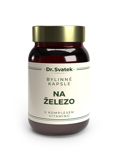 Dr. Svatek Bylinné kapsle Na železo s komplexem vitamínů 90 kapslí Dr. Svatek