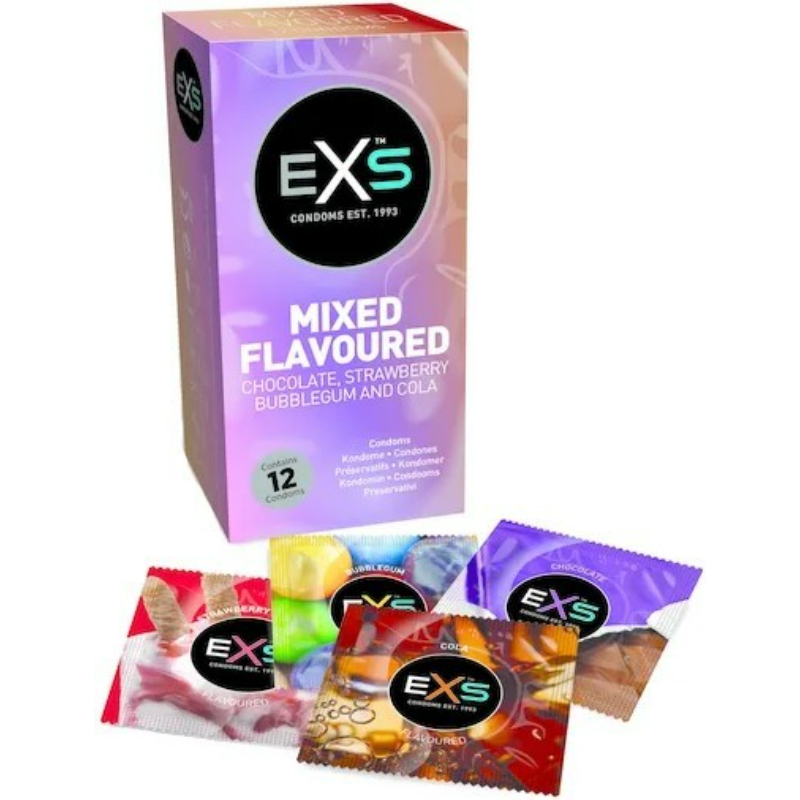 EXS Mixed Flavoured – mix ochucených kondomů 12 ks EXS