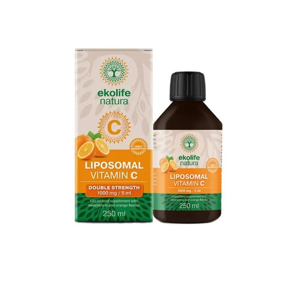 Ekolife Natura Liposomal Vitamin C 1000 mg Pomeranč 250 ml Ekolife Natura