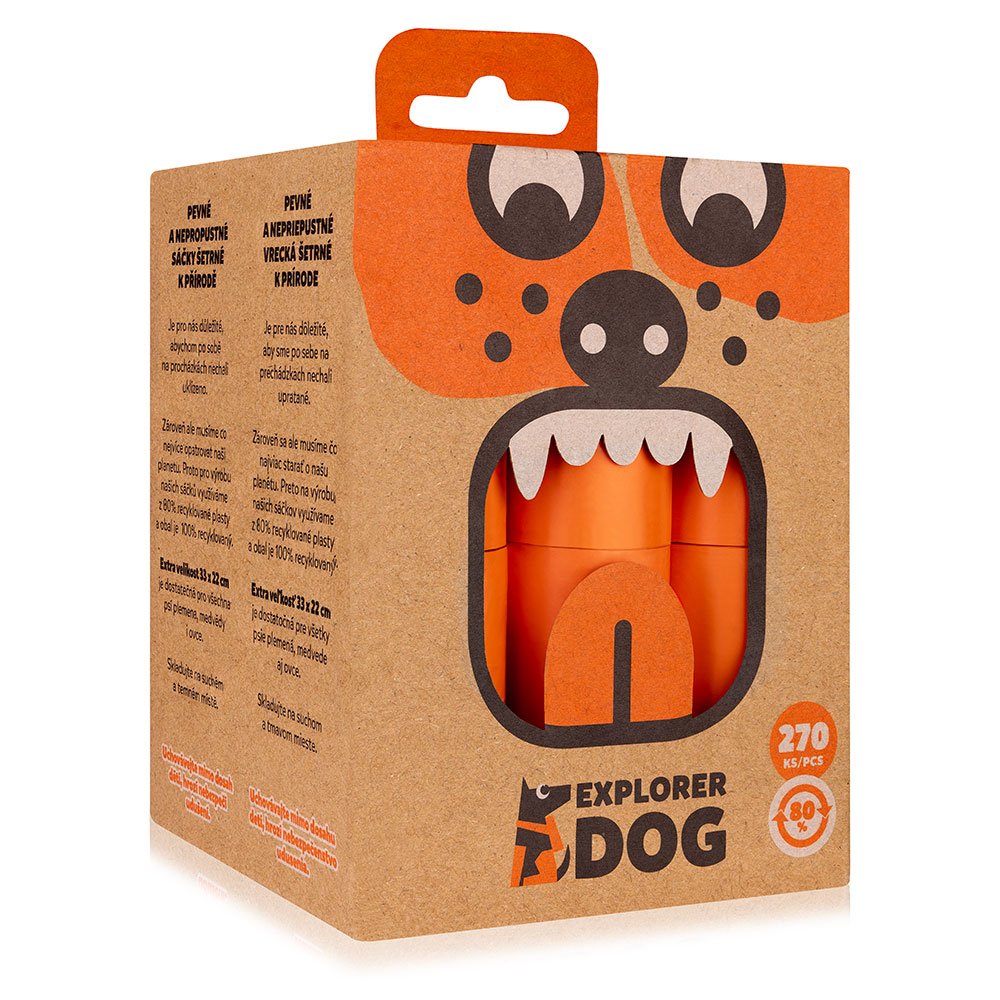 Explorer dog Sáčky recyklované na psí exkrementy 270 ks Explorer dog