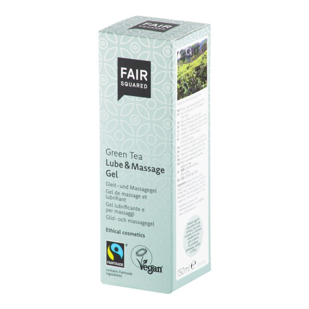 Fair Squared Lubrikační a masážní gel se zeleným čajem Fair Squared