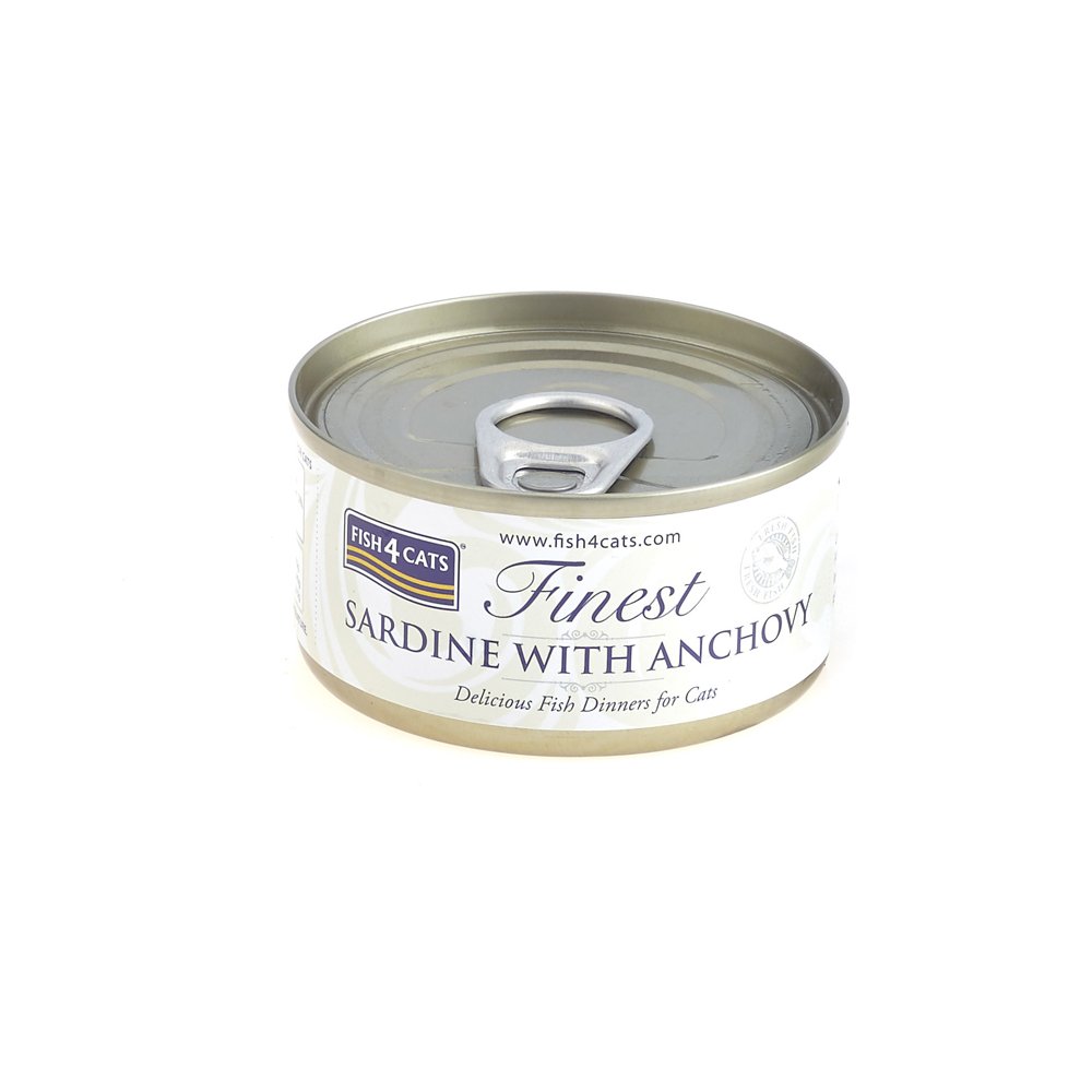Fish4Cats Konzerva pro kočky Finest sardinka s ančovičkami 70 g Fish4Cats