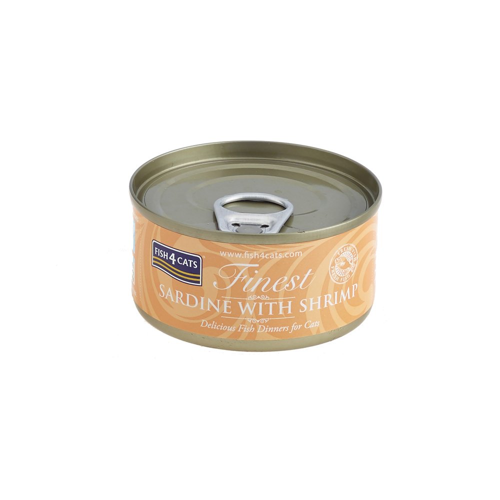 Fish4Cats Konzerva pro kočky Finest sardinka s krevetami 70 g Fish4Cats
