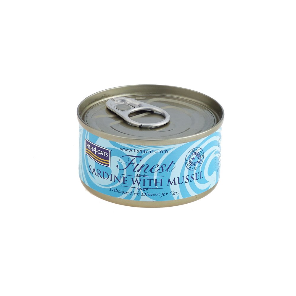 Fish4Cats Konzerva pro kočky Finest sardinka s mušlemi 70 g Fish4Cats