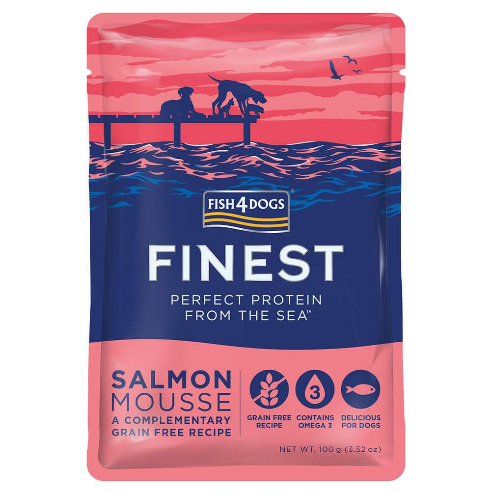 Fish4Dogs Lahodná kapsička pro psy 99 % lososa 100 g Fish4Dogs