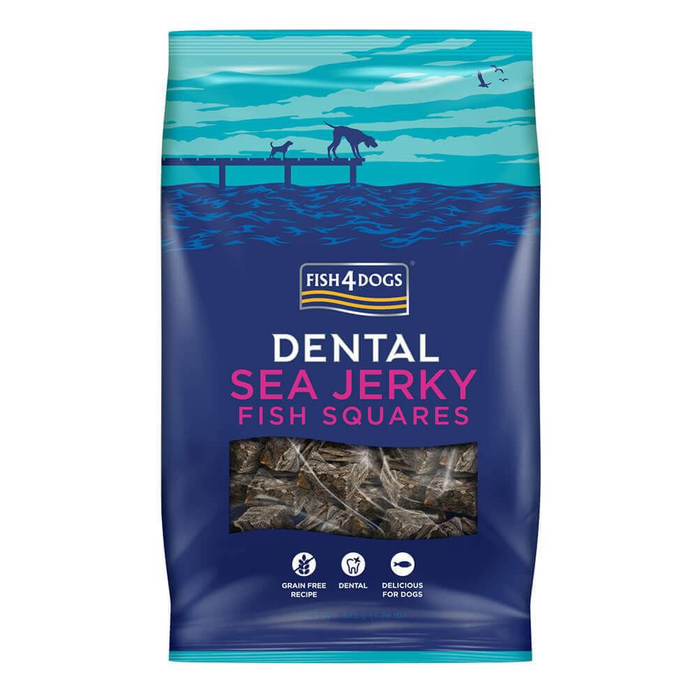 Fish4Dogs Pamlsky pro psy DENTAL SEA mořská ryba - čtverečky 575 g Fish4Dogs