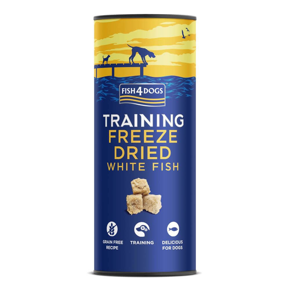 Fish4Dogs Pamlsky pro psy TRAINIG mrazem sušená bílá ryba 25 g Fish4Dogs