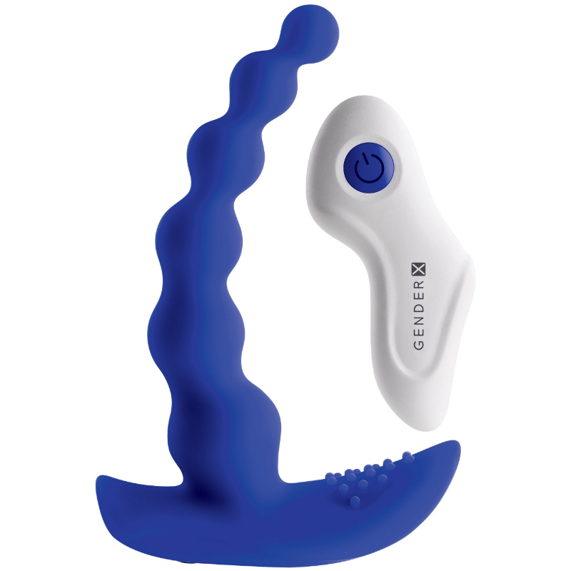 Gender X Vibrační anální kuličky Beaded Pleasure s ovládáním 11 Gender X