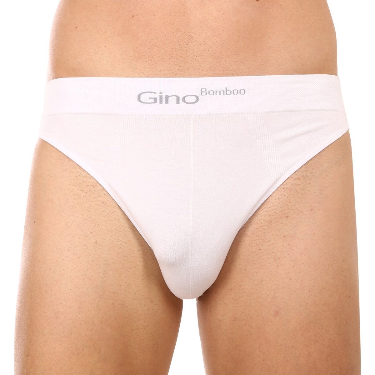 Gino Pánské slipy bambusové bílé (50003) S Gino