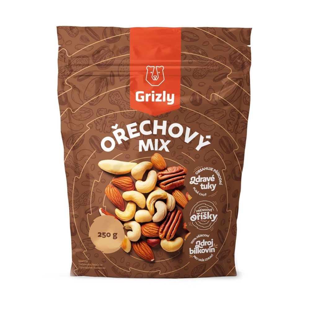 Grizly Ořechový mix 250 g Grizly
