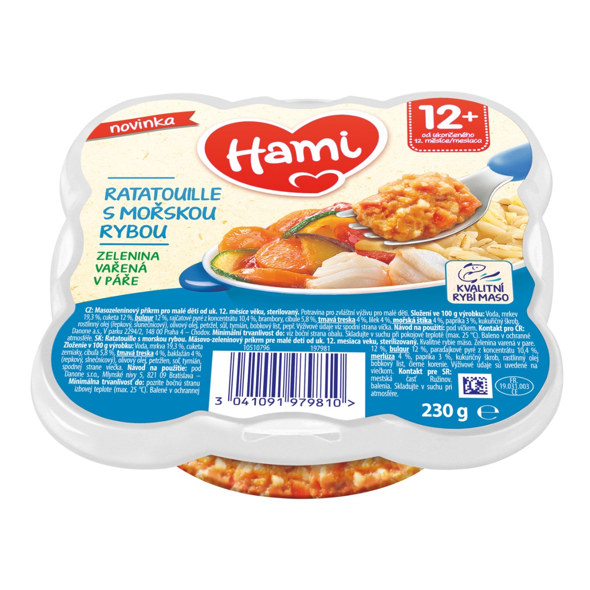 Hami Ratatouille s mořskou rybou 12m+ 230 g Hami