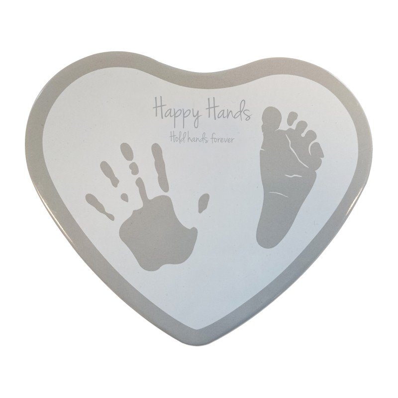 Happy Hands 2D Heart Silver/White Happy Hands