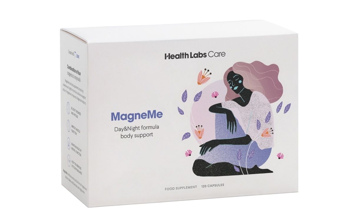 Health Labs Care MagneMe Magnesium a Vitamin B6 – komplexní kúra 120 kapslí Health Labs Care
