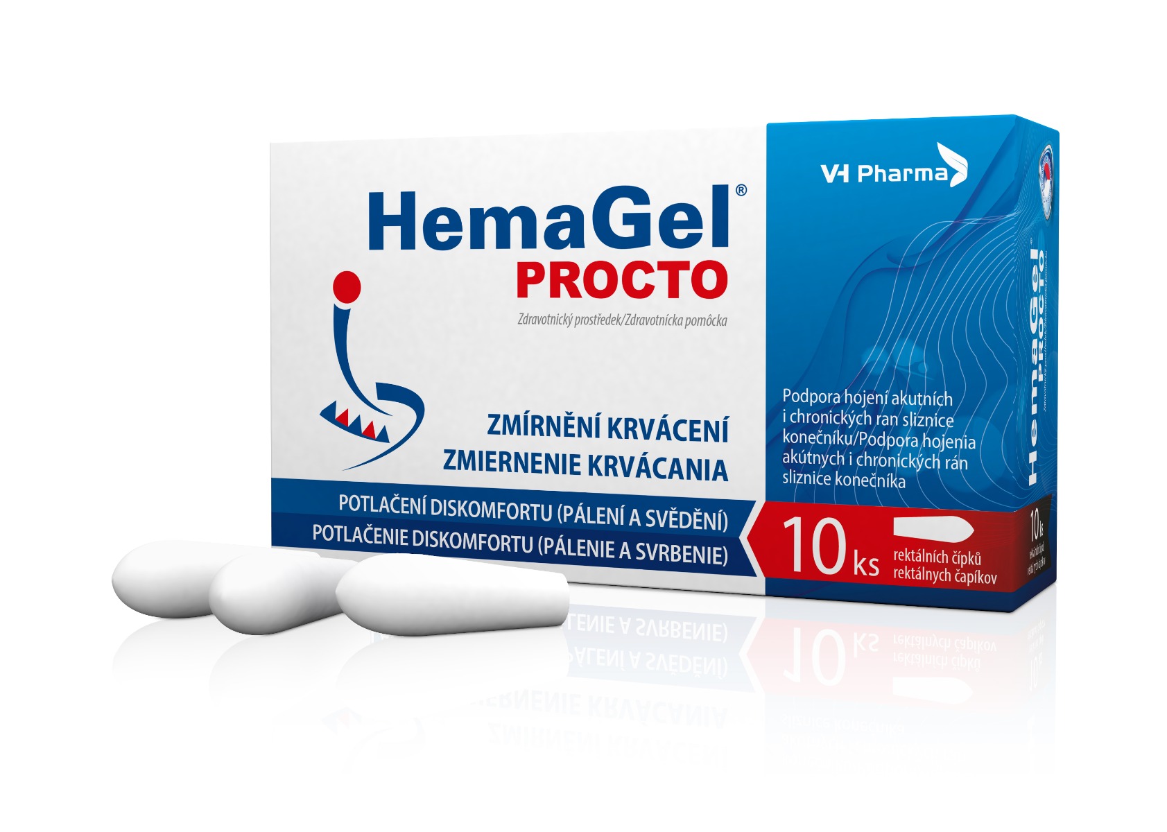 Hemagel PROCTO rektální čípky 10 ks Hemagel