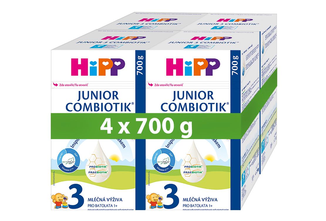 Hipp 3 Junior Combiotik batolecí mléko 4x700 g Hipp