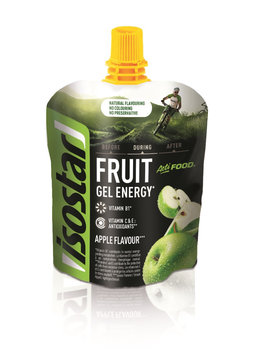 Isostar Actifood Fruit Energetický gel jablko 90 g Isostar