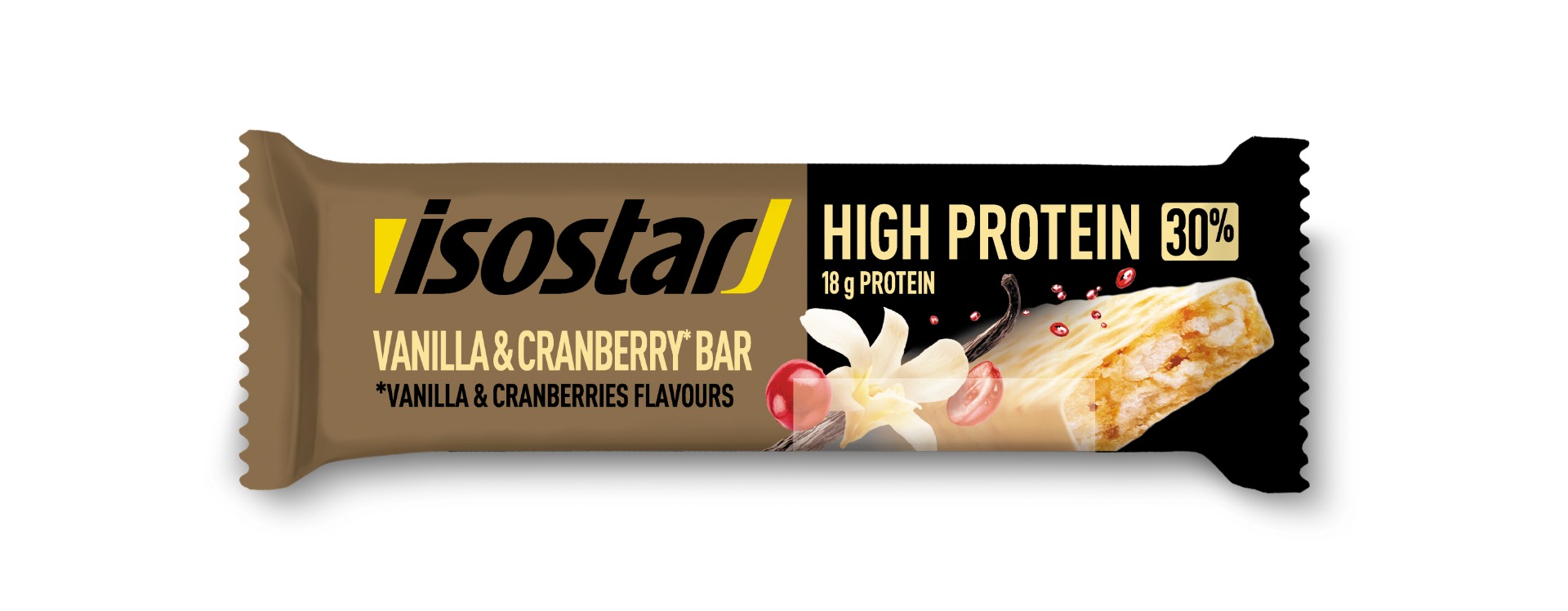 Isostar High Protein 30% vanilka a brusinka tyčinka 55 g Isostar