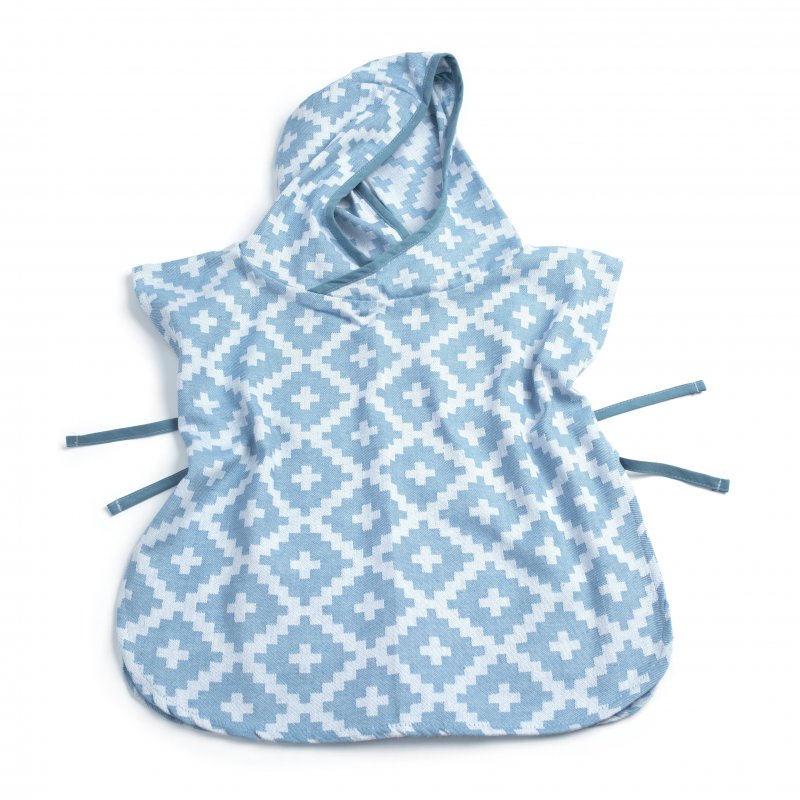 KipKep mušelínové PONCHO M Niagara Blue KipKep